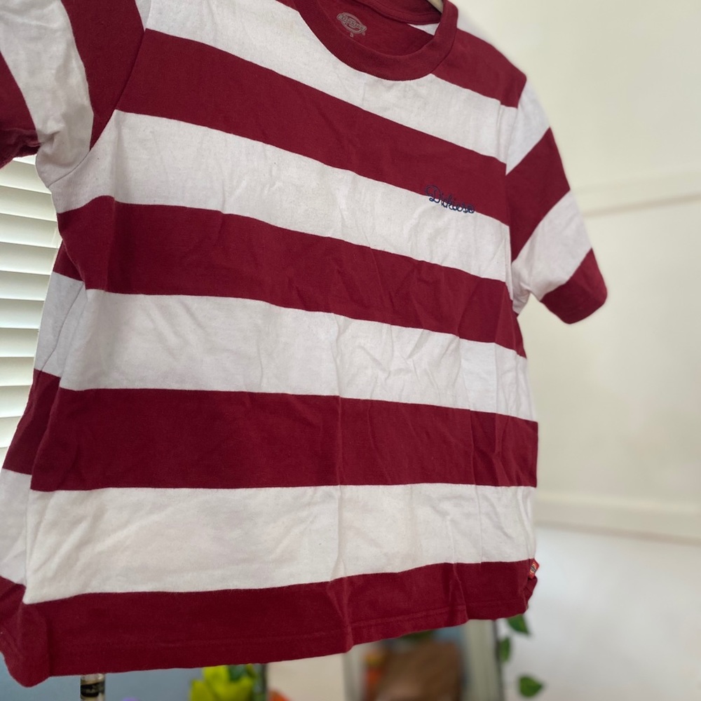 Dickies striped crop top